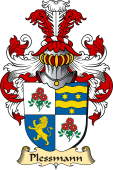 v.23 Coat of Family Arms from Germany for Plessmann