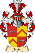 v.23 Coat of Family Arms from Germany for Hertell