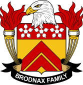 Coat of arms used by the Brodnax family in the United States of America