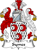 English Coat of Arms for the family Symes