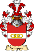 v.23 Coat of Family Arms from Germany for Schopper