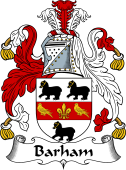 English Coat of Arms for the family Barham