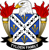 Coat of arms used by the Tylden family in the United States of America