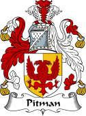 English Coat of Arms for the family Pitman