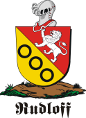 German shield on a mount for Rudloff