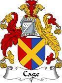 English Coat of Arms for the family Cage
