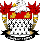 Coat of arms used by the Sanford family in the United States of America
