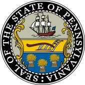 US State Seal for Pennsylvania-1780