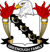 Coat of arms used by the Greenough family in the United States of America