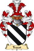 v.23 Coat of Family Arms from Germany for Troest