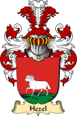 v.23 Coat of Family Arms from Germany for Hezel