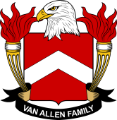 Coat of arms used by the Van Allen family in the United States of America