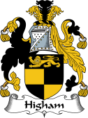 English Coat of Arms for the family Higham