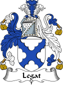 English Coat of Arms for the family Legat