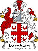 English Coat of Arms for the family Barnham
