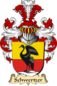 v.23 Coat of Family Arms from Germany for Schwertzer