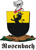 German shield on a mount for Rosenbach