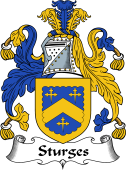 English Coat of Arms for the family Sturgis or Sturges