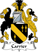 English Coat of Arms for the family Carrier