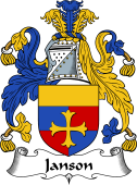 English Coat of Arms for the family Janson