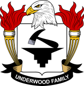 Coat of arms used by the Underwood family in the United States of America