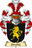 v.23 Coat of Family Arms from Germany for Strehle