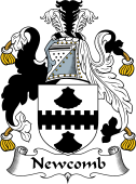 English Coat of Arms for the family Newcomb (e)