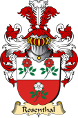 v.23 Coat of Family Arms from Germany for Rosenthal