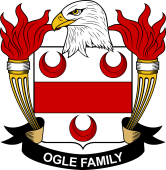 Coat of arms used by the Ogle family in the United States of America