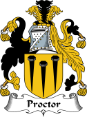 English Coat of Arms for the family Proctor