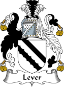 English Coat of Arms for the family Lever