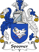 English Coat of Arms for the family Spooner