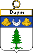 French Coat of Arms Badge for Dupin