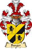 v.23 Coat of Family Arms from Germany for Burger