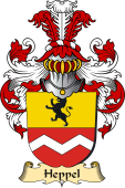 v.23 Coat of Family Arms from Germany for Heppel