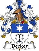 German Wappen Coat of Arms for Decker