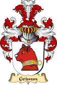 v.23 Coat of Family Arms from Germany for Grimm
