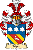 v.23 Coat of Family Arms from Germany for Tripet