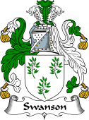 English Coat of Arms for the family Swanson