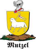 German shield on a mount for Mutzel