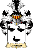 French Family Coat of Arms (v.23) for Lescuyer (Cuyer l')