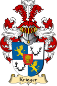 v.23 Coat of Family Arms from Germany for Krieger