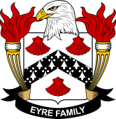 Coat of arms used by the Eyre family in the United States of America