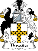 English Coat of Arms for the family Thwaites