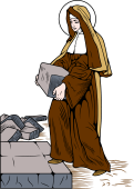Catholic Saints Clipart image: St Euphrasia