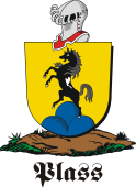 German shield on a mount for Plass