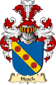 v.23 Coat of Family Arms from Germany for Hesch
