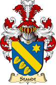 v.23 Coat of Family Arms from Germany for Staudt