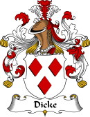 German Wappen Coat of Arms for Dicke