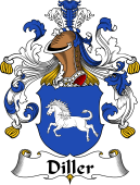 German Wappen Coat of Arms for Diller